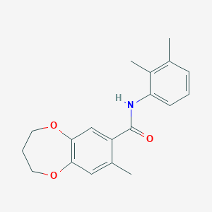 N-(2,3-dimethylphenyl)-8-methyl-3,4-dihydro-2H-1,5-benzodioxepine-7-carboxamide