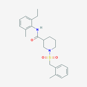 N-(2-ethyl-6-methylphenyl)-1-[(2-methylbenzyl)sulfonyl]piperidine-3-carboxamide