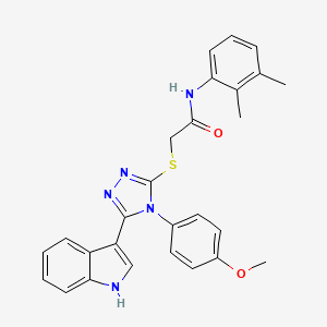 N-(2,3-Dimethylphenyl)-2-{[5-(1H-indol-3-YL)-4-(4-methoxyphenyl)-4H-1,2,4-triazol-3-YL]sulfanyl}acetamide