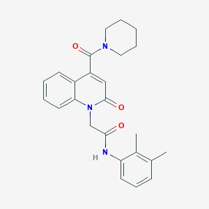 N-(2,3-dimethylphenyl)-2-[2-oxo-4-(piperidin-1-ylcarbonyl)quinolin-1(2H)-yl]acetamide