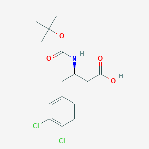 B112382 (R)-3-((tert-Butoxycarbonyl)amino)-4-(3,4-dichlorophenyl)butanoic acid CAS No. 269396-56-7