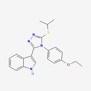 3-(4-(4-ethoxyphenyl)-5-(isopropylthio)-4H-1,2,4-triazol-3-yl)-1H-indole