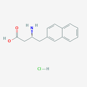 molecular formula C14H16ClNO2 B112383 (R)-3-氨基-4-(萘-2-基)丁酸盐酸盐 CAS No. 269398-90-5