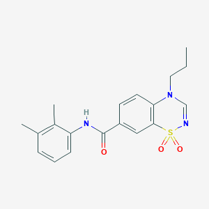 N-(2,3-dimethylphenyl)-4-propyl-4H-1,2,4-benzothiadiazine-7-carboxamide 1,1-dioxide