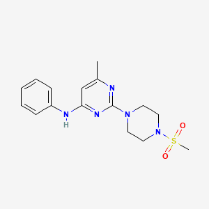 2-(4-Methanesulfonylpiperazin-1-YL)-6-methyl-N-phenylpyrimidin-4-amine