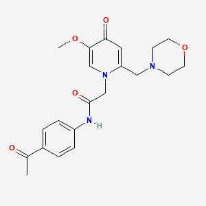 N-(4-acetylphenyl)-2-(5-methoxy-2-(morpholinomethyl)-4-oxopyridin-1(4H)-yl)acetamide