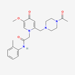 2-(2-((4-acetylpiperazin-1-yl)methyl)-5-methoxy-4-oxopyridin-1(4H)-yl)-N-(o-tolyl)acetamide