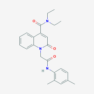 1-{2-[(2,4-dimethylphenyl)amino]-2-oxoethyl}-N,N-diethyl-2-oxo-1,2-dihydroquinoline-4-carboxamide