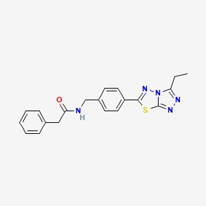 N-[4-(3-ethyl[1,2,4]triazolo[3,4-b][1,3,4]thiadiazol-6-yl)benzyl]-2-phenylacetamide