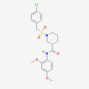 1-[(4-chlorobenzyl)sulfonyl]-N-(2,4-dimethoxyphenyl)piperidine-3-carboxamide