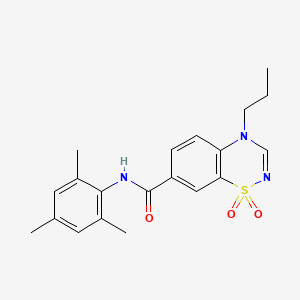 N-mesityl-4-propyl-4H-1,2,4-benzothiadiazine-7-carboxamide 1,1-dioxide