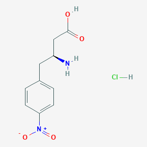 molecular formula C10H13ClN2O4 B112386 (S)-3-氨基-4-(4-硝基苯基)丁酸盐酸盐 CAS No. 270062-87-8