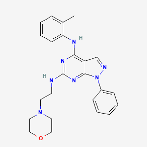 N~4~-(2-methylphenyl)-N~6~-[2-(morpholin-4-yl)ethyl]-1-phenyl-1H-pyrazolo[3,4-d]pyrimidine-4,6-diamine