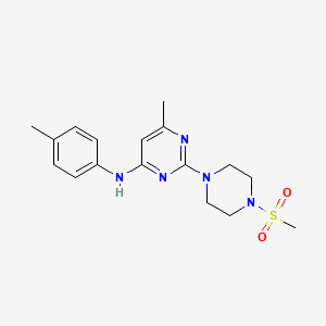 2-(4-Methanesulfonylpiperazin-1-YL)-6-methyl-N-(4-methylphenyl)pyrimidin-4-amine