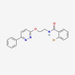 molecular formula C19H16BrN3O2 B11238701 2-bromo-N-{2-[(6-phenylpyridazin-3-yl)oxy]ethyl}benzamide 