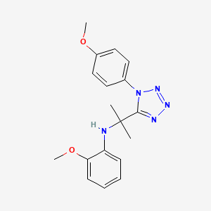 2-methoxy-N-{2-[1-(4-methoxyphenyl)-1H-tetrazol-5-yl]propan-2-yl}aniline