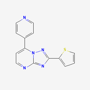 7-(4-Pyridyl)-2-(2-thienyl)[1,2,4]triazolo[1,5-a]pyrimidine