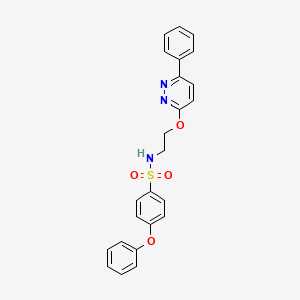 4-phenoxy-N-(2-((6-phenylpyridazin-3-yl)oxy)ethyl)benzenesulfonamide