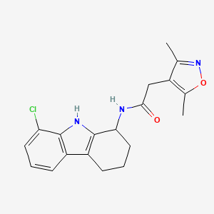 N-(8-chloro-2,3,4,9-tetrahydro-1H-carbazol-1-yl)-2-(3,5-dimethyl-4-isoxazolyl)acetamide