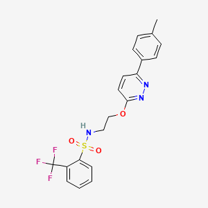 N-(2-((6-(p-tolyl)pyridazin-3-yl)oxy)ethyl)-2-(trifluoromethyl)benzenesulfonamide