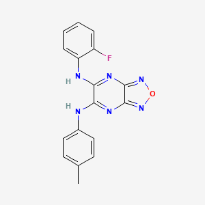 N-(2-fluorophenyl)-N'-(4-methylphenyl)[1,2,5]oxadiazolo[3,4-b]pyrazine-5,6-diamine