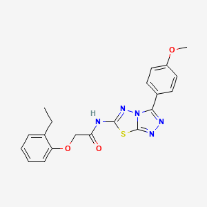 2-(2-ethylphenoxy)-N-[3-(4-methoxyphenyl)-[1,2,4]triazolo[3,4-b][1,3,4]thiadiazol-6-yl]acetamide