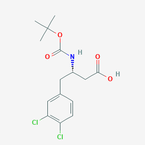 B112389 (S)-3-((tert-Butoxycarbonyl)amino)-4-(3,4-dichlorophenyl)butanoic acid CAS No. 270063-51-9