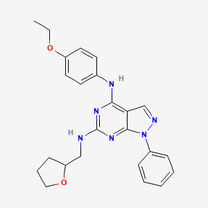 N~4~-(4-ethoxyphenyl)-1-phenyl-N~6~-(tetrahydrofuran-2-ylmethyl)-1H-pyrazolo[3,4-d]pyrimidine-4,6-diamine