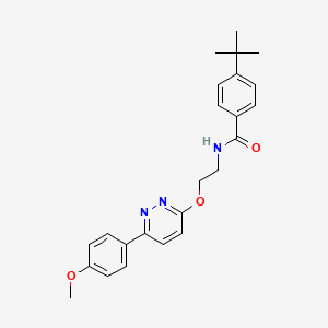 4-tert-butyl-N-(2-{[6-(4-methoxyphenyl)pyridazin-3-yl]oxy}ethyl)benzamide