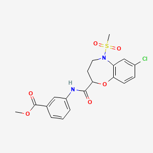 Methyl 3-({[7-chloro-5-(methylsulfonyl)-2,3,4,5-tetrahydro-1,5-benzoxazepin-2-yl]carbonyl}amino)benzoate