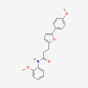 N-(2-methoxyphenyl)-3-[5-(4-methoxyphenyl)furan-2-yl]propanamide