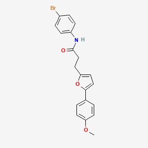 N-(4-bromophenyl)-3-[5-(4-methoxyphenyl)furan-2-yl]propanamide