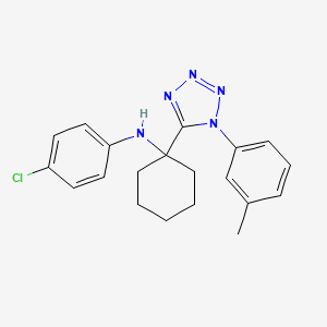 4-chloro-N-{1-[1-(3-methylphenyl)-1H-tetrazol-5-yl]cyclohexyl}aniline