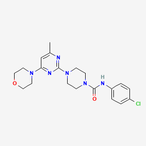 N-(4-chlorophenyl)-4-(4-methyl-6-morpholinopyrimidin-2-yl)piperazine-1-carboxamide