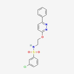 3-chloro-N-(2-((6-phenylpyridazin-3-yl)oxy)ethyl)benzenesulfonamide