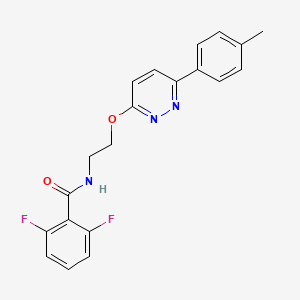 2,6-difluoro-N-(2-{[6-(4-methylphenyl)pyridazin-3-yl]oxy}ethyl)benzamide