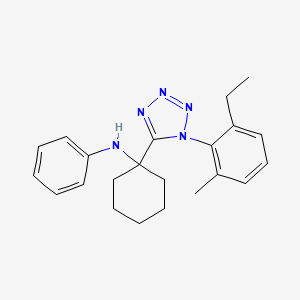 N-{1-[1-(2-ethyl-6-methylphenyl)-1H-tetrazol-5-yl]cyclohexyl}aniline