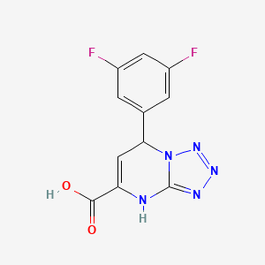 7-(3,5-Difluorophenyl)-4,7-dihydrotetrazolo[1,5-a]pyrimidine-5-carboxylic acid