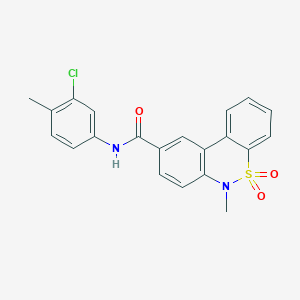 N-(3-chloro-4-methylphenyl)-6-methyl-6H-dibenzo[c,e][1,2]thiazine-9-carboxamide 5,5-dioxide