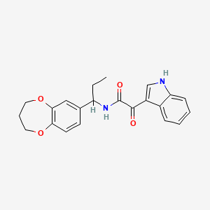 N-[1-(3,4-dihydro-2H-1,5-benzodioxepin-7-yl)propyl]-2-(1H-indol-3-yl)-2-oxoacetamide