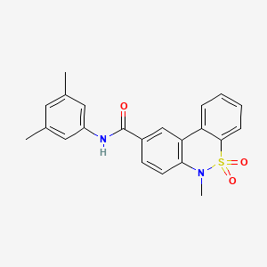 N-(3,5-dimethylphenyl)-6-methyl-6H-dibenzo[c,e][1,2]thiazine-9-carboxamide 5,5-dioxide