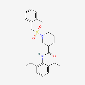 N-(2,6-diethylphenyl)-1-[(2-methylbenzyl)sulfonyl]piperidine-3-carboxamide