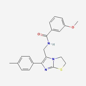 3-methoxy-N-((6-(p-tolyl)-2,3-dihydroimidazo[2,1-b]thiazol-5-yl)methyl)benzamide