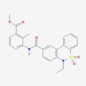 methyl 3-{[(6-ethyl-5,5-dioxido-6H-dibenzo[c,e][1,2]thiazin-9-yl)carbonyl]amino}-2-methylbenzoate