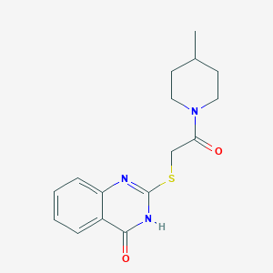 2-{[2-(4-methylpiperidin-1-yl)-2-oxoethyl]sulfanyl}quinazolin-4(3H)-one