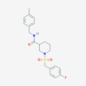 1-[(4-fluorobenzyl)sulfonyl]-N-(4-methylbenzyl)piperidine-3-carboxamide