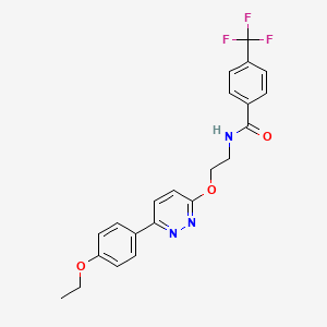 N-(2-{[6-(4-ethoxyphenyl)pyridazin-3-yl]oxy}ethyl)-4-(trifluoromethyl)benzamide