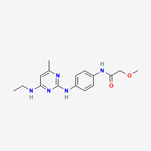 N-(4-{[4-(ethylamino)-6-methylpyrimidin-2-yl]amino}phenyl)-2-methoxyacetamide