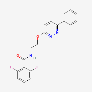 2,6-difluoro-N-{2-[(6-phenylpyridazin-3-yl)oxy]ethyl}benzamide