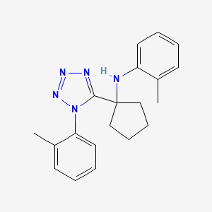 2-methyl-N-{1-[1-(2-methylphenyl)-1H-tetrazol-5-yl]cyclopentyl}aniline